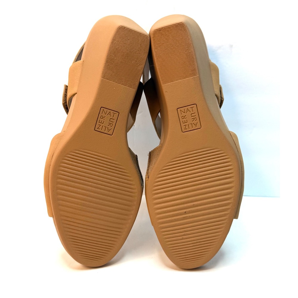 Naturalizer Women's Imani Open Round Toe Wedge Sandals Cookie Dough 9M NWT/BOX - Picture 6 of 10